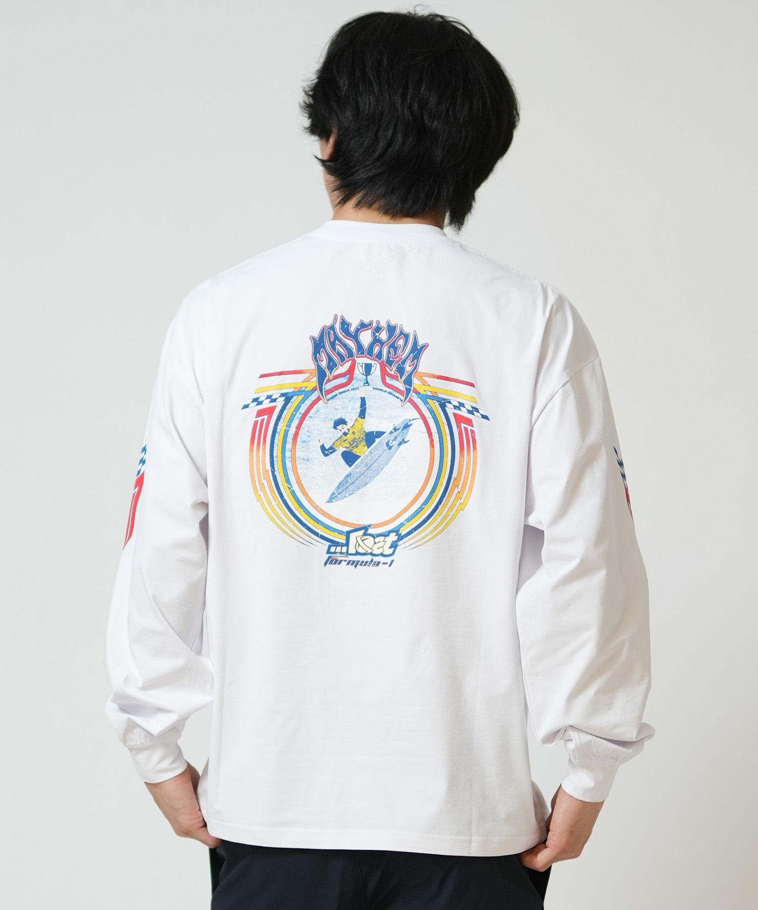 lost ロスト 水着 ラッシュガード 長袖 Tシャツ ロンT メンズ UVカット