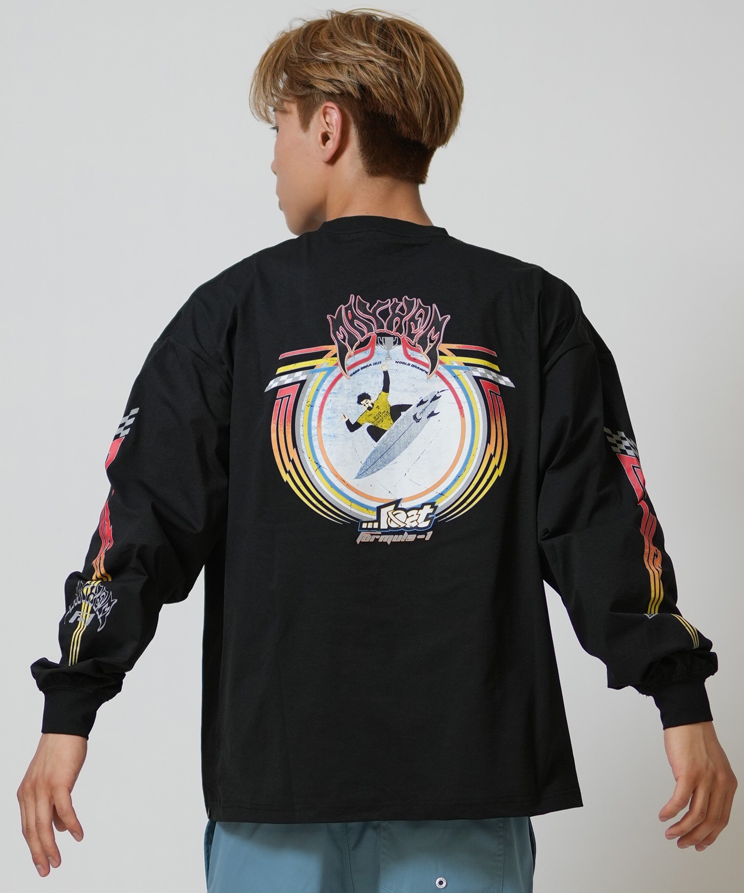 lost ロスト 水着 ラッシュガード 長袖 Tシャツ ロンT メンズ UVカット