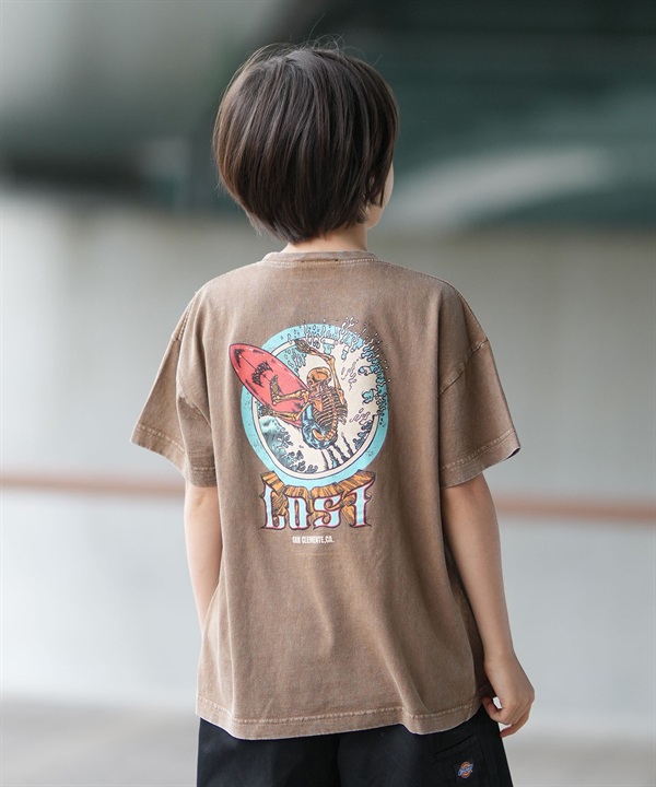 lost ロスト 半袖 Tシャツ キッズ ジュニア 子供 バックプリント 76165127