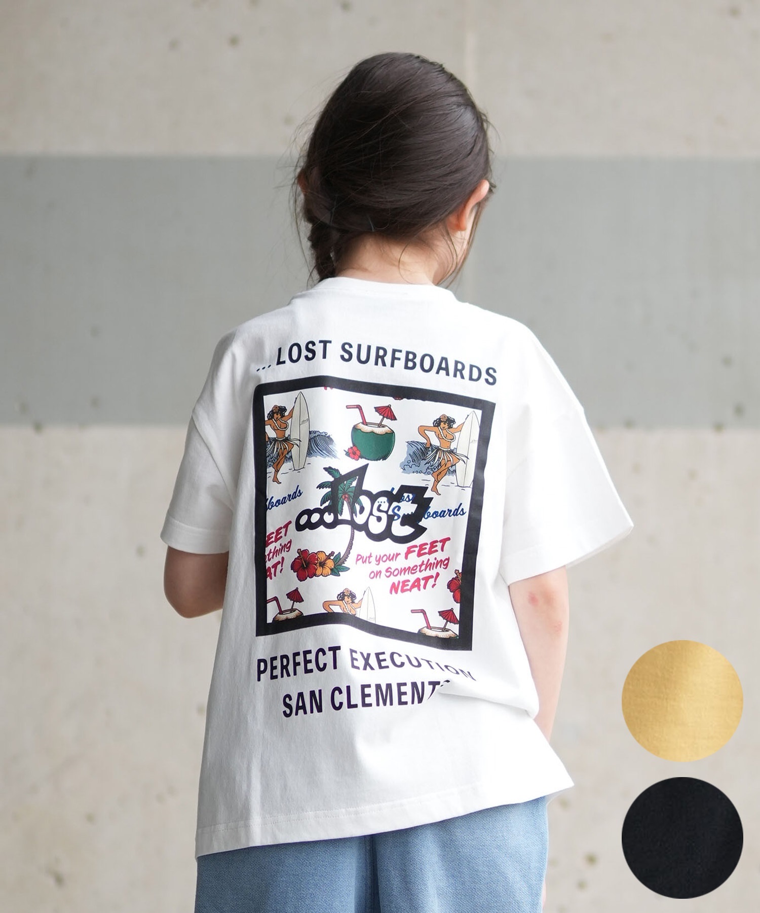 (300枚限定)ダウ90000 また点滅に戻るだけ　Tシャツ　バックプリント有 lost ロスト 半袖 Tシャツ キッズ ジュニア 子供 バックプリント