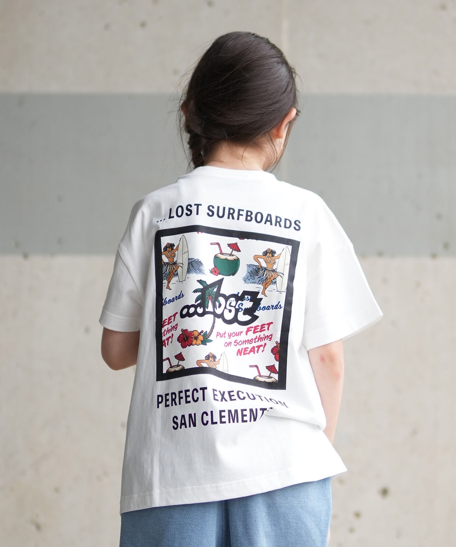 lost ロスト 半袖 Tシャツ キッズ ジュニア 子供 バックプリント