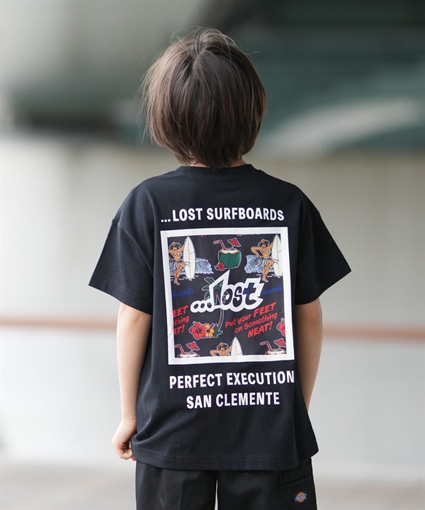 lost ロスト 半袖 Tシャツ キッズ ジュニア 子供 バックプリント 76165227