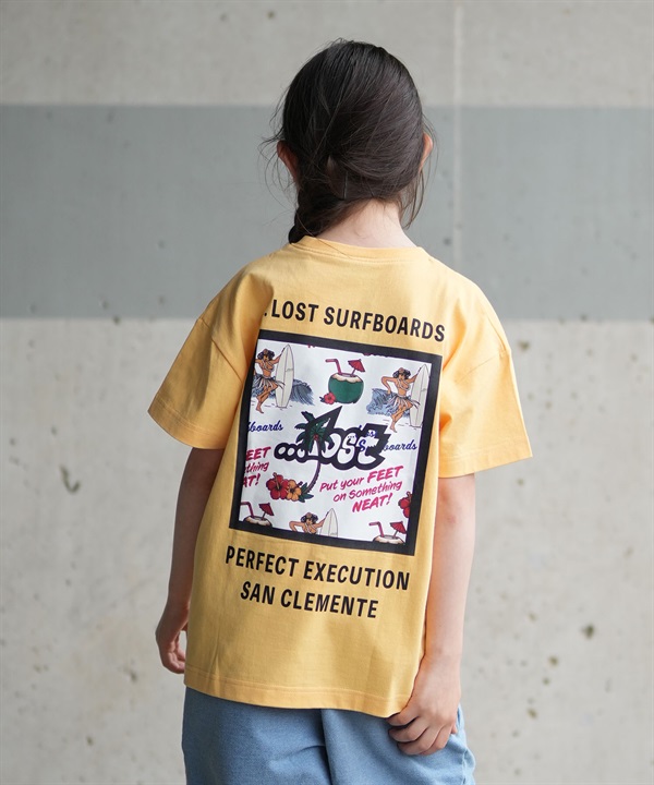 lost ロスト 半袖 Tシャツ キッズ ジュニア 子供 バックプリント 76165227