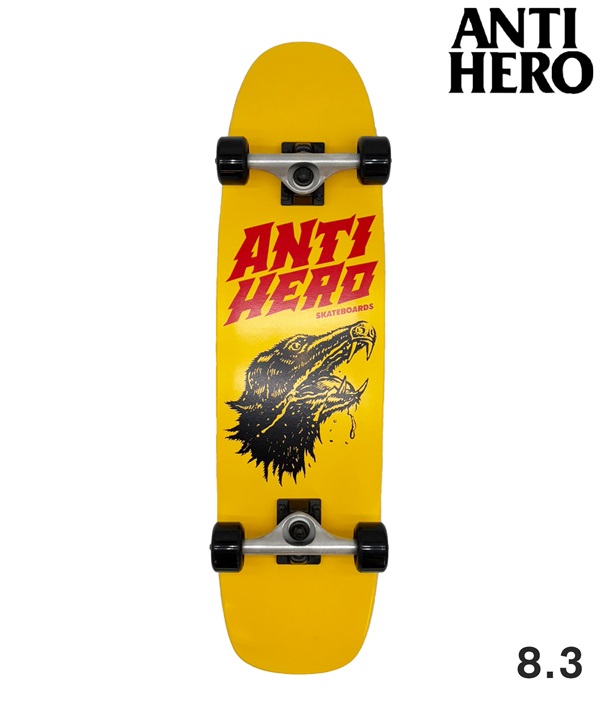 ANTIHERO アンチヒーロ スケートボード クルーザー コンプリート 8.3inch HELLHOUNDS 初心者 おすすめ 完成品