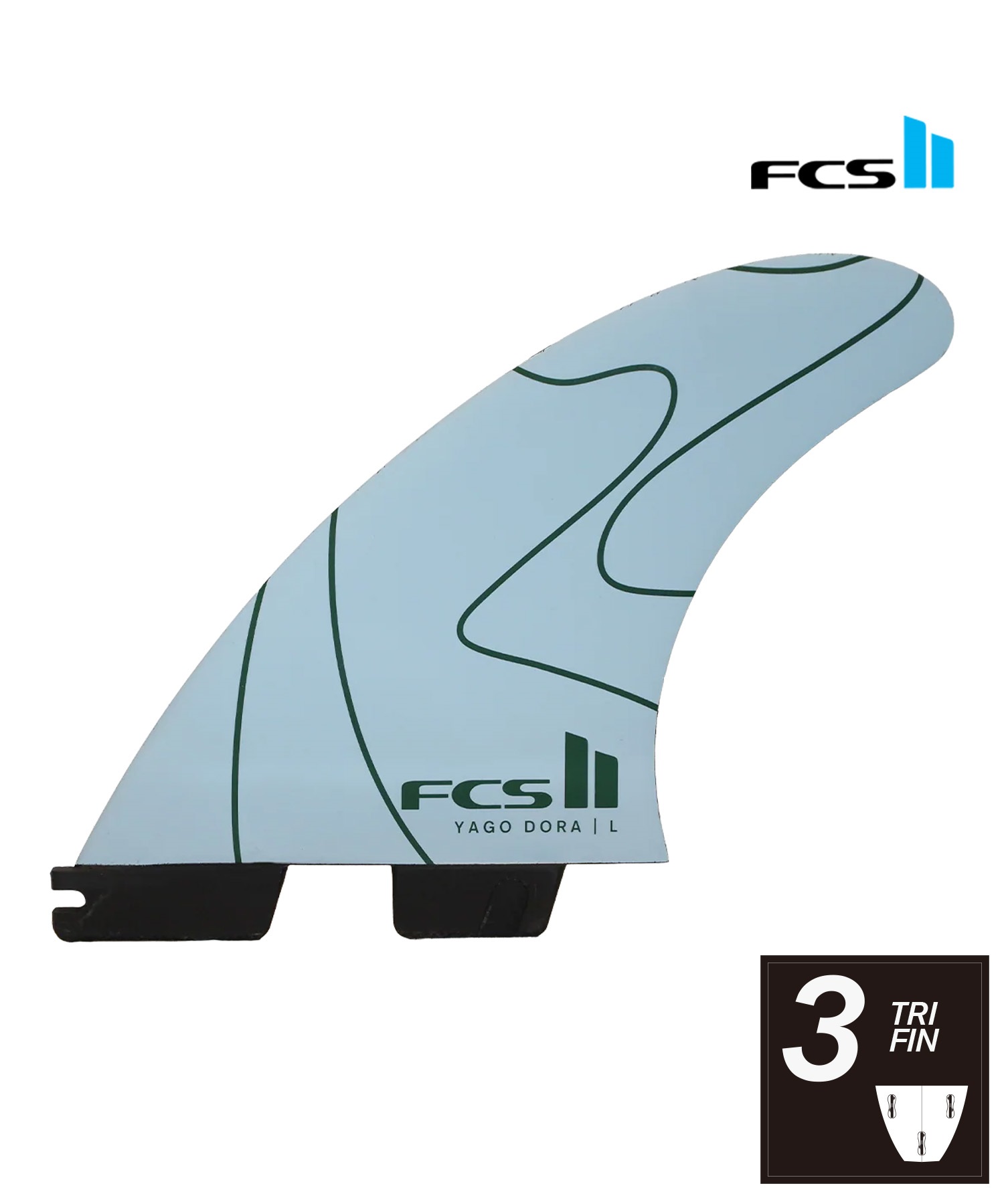 FCS2 エフシーエスツー Yago Dora Signature PC Tri Fin Set
