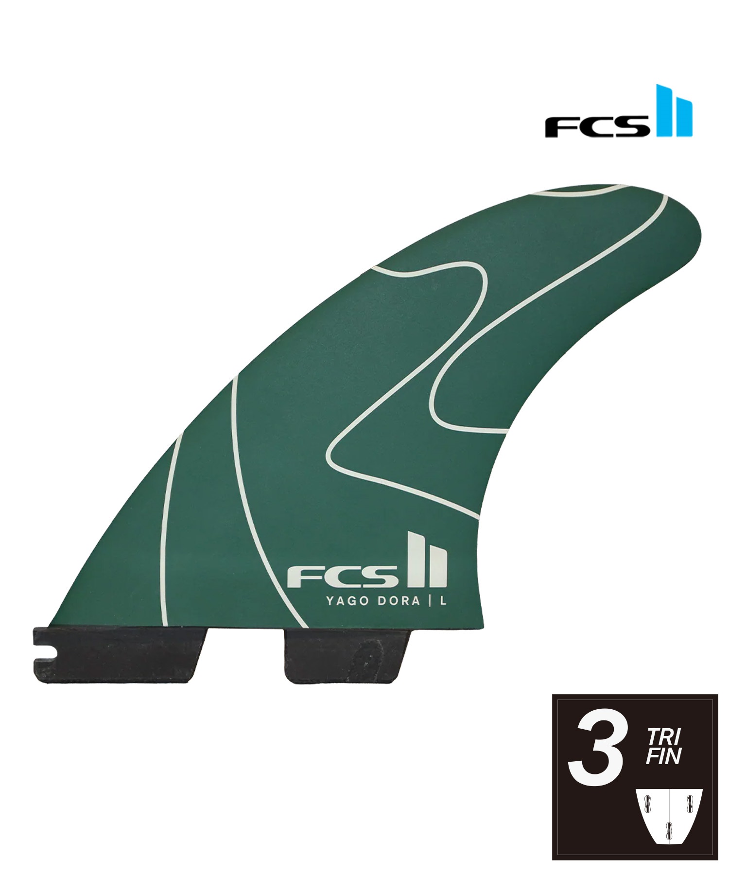 FCS2 エフシーエスツー Yago Dora Signature PC Tri Fin Set