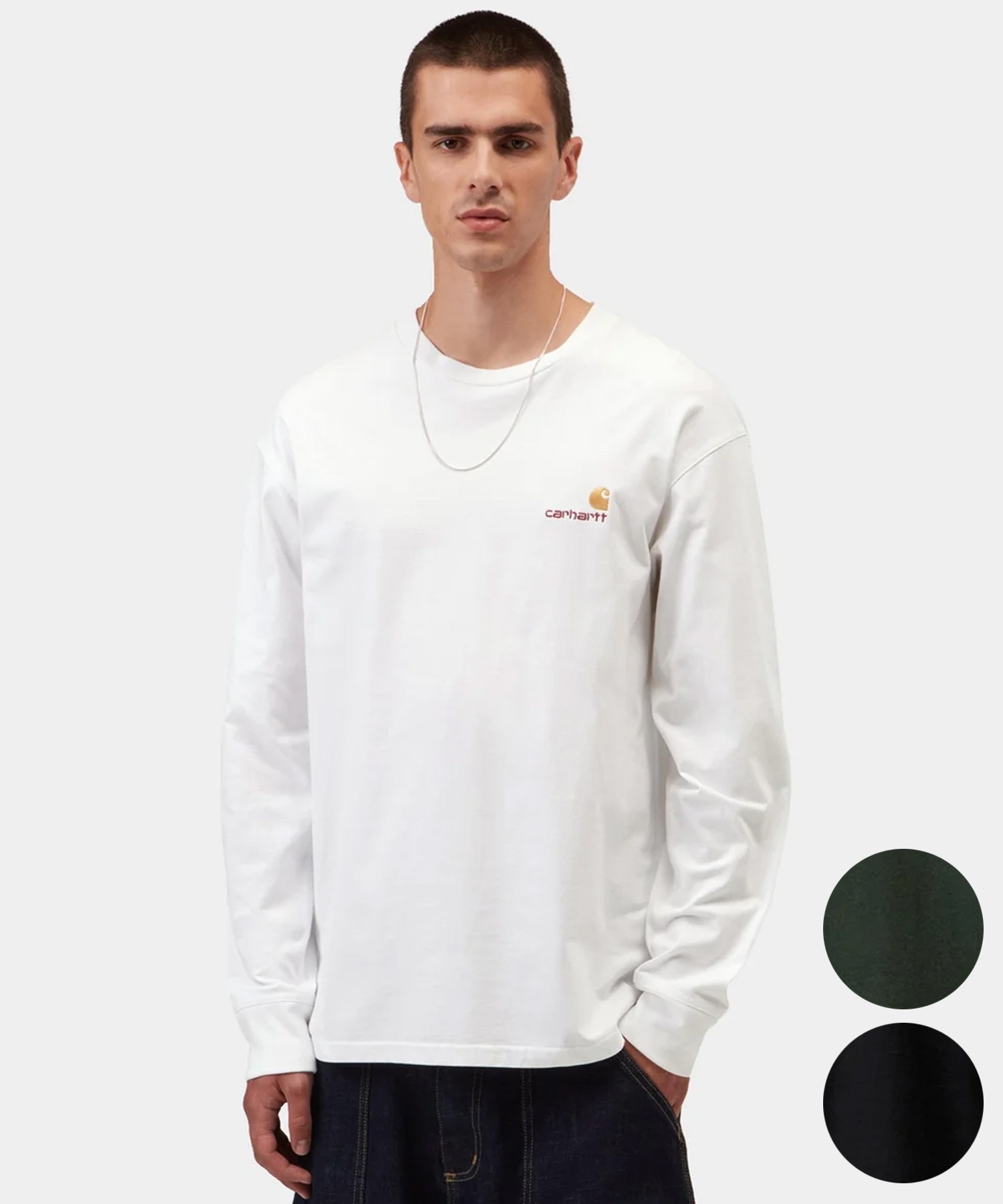 Carhartt カーハート 長袖 Tシャツ ロンT メンズ ワンポイント ロゴ