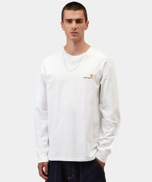 Carhartt カーハート 長袖 Tシャツ ロンT メンズ ワンポイント ロゴ L S AMERICANSCRIPTT-SHIRT I029955-26FW