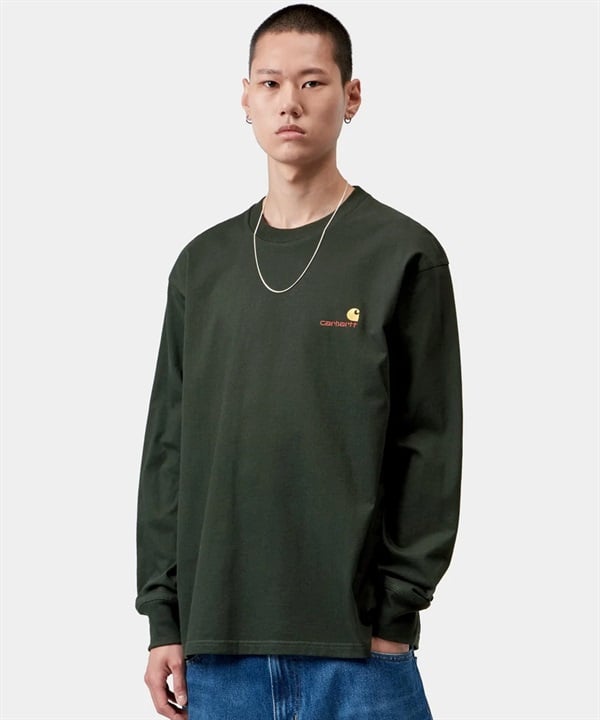 Carhartt カーハート 長袖 Tシャツ ロンT メンズ ワンポイント ロゴ L S AMERICANSCRIPTT-SHIRT I029955-26FW