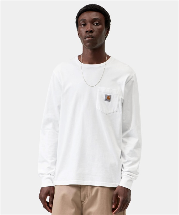 Carhartt WIP カーハート ダブリューアイピー 長袖 Tシャツ ロンT メンズ ワンポイントロゴ ポケット ポケT ロングスリーブポケットTシャツ I030437-26FW