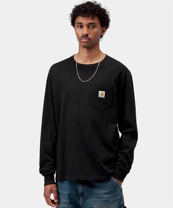 Carhartt WIP カーハート ダブリューアイピー 長袖 Tシャツ ロンT メンズ ワンポイントロゴ ポケット ポケT ロングスリーブポケットTシャツ I030437-26FW