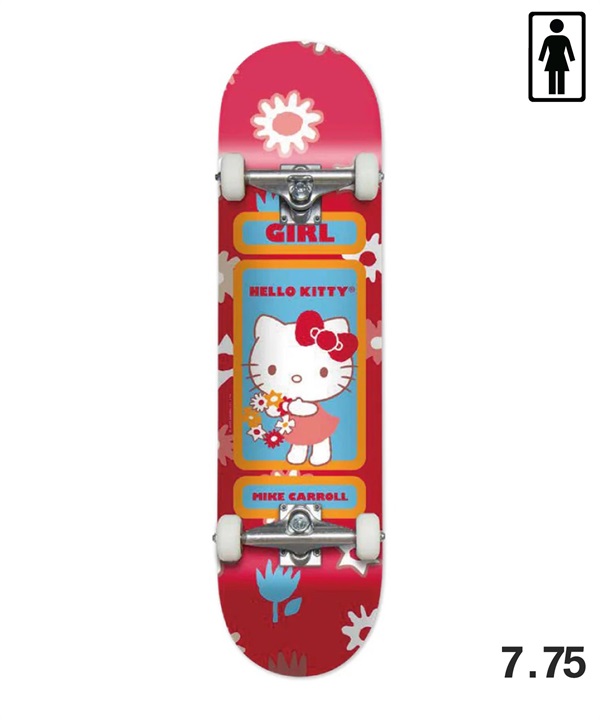 GIRL ガール スケートボード コンプリート 7.75inch M.CARROLL HELLO KITTY ムラサキスポーツ 初心者 完成品