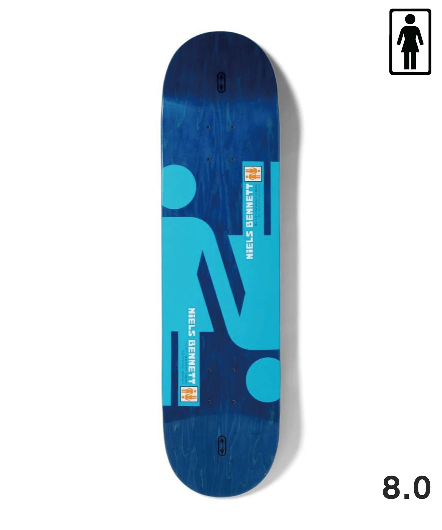 GIRL ガール スケートボード デッキ 8.0,8.25inch TWIN-TIP SELECTIONS ムラサキスポーツ 初心者(NB-8inch)