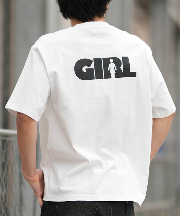 GIRL ガール 半袖 Tシャツ メンズ ロゴ バックプリント GR26STM02 ムラサキスポーツ限定
