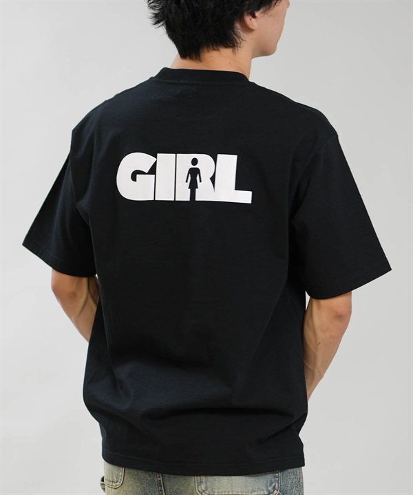 GIRL ガール 半袖 Tシャツ メンズ ロゴ バックプリント GR26STM02 ムラサキスポーツ限定