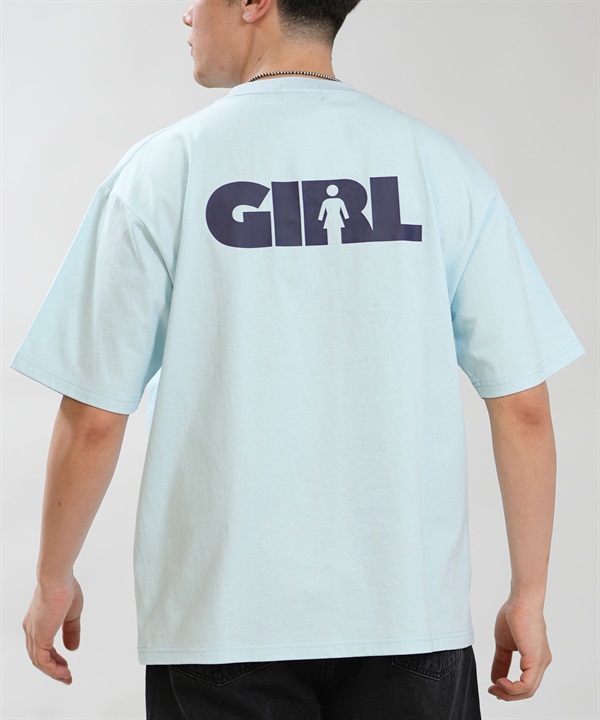 GIRL ガール 半袖 Tシャツ メンズ ロゴ バックプリント GR26STM02 ムラサキスポーツ限定
