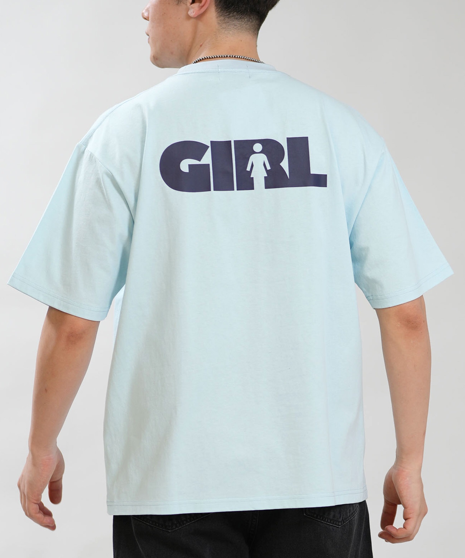 GIRL ガール 半袖 Tシャツ メンズ ロゴ バックプリント GR26STM02