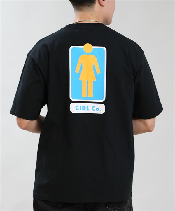 GIRL ガール 半袖 Tシャツ メンズ ロゴ バックプリント GR26STM03 ムラサキスポーツ限定