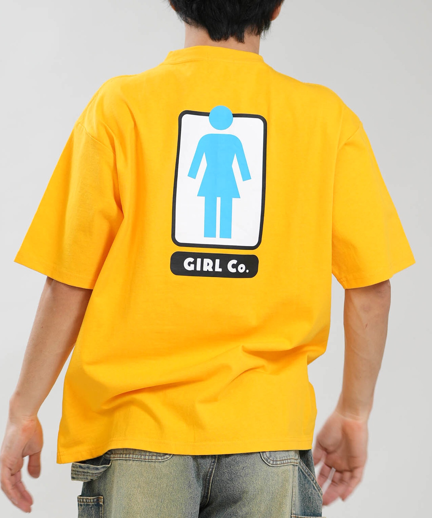 GIRL ガール 半袖 Tシャツ メンズ ロゴ バックプリント GR26STM03