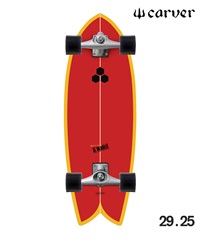 Carver カーヴァー カスタム完成品 ロングスケート CARVER カーヴァー CI FISH サーフ ロング スケートボード 29.25