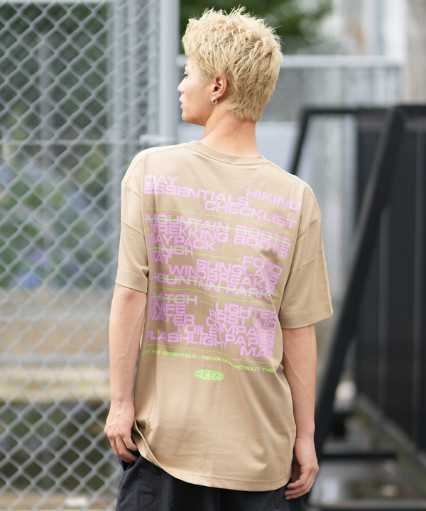 KEEN キーン 半袖 Tシャツ メンズ バックプリント OC RP PACKING LIST TEE 1032482