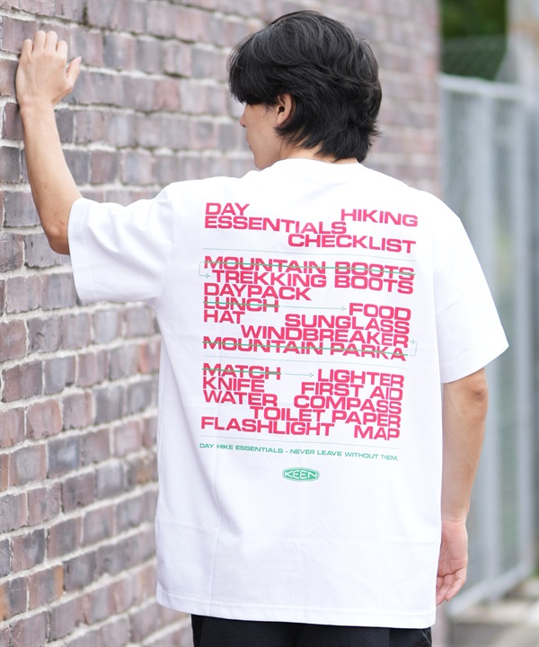 KEEN キーン 半袖 Tシャツ メンズ バックプリント OC RP PACKING LIST TEE 1032496