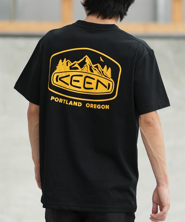 KEEN キーン 半袖 Tシャツ メンズ ロゴ バックプリント 吸汗速乾 1033047 ムラサキスポーツ限定