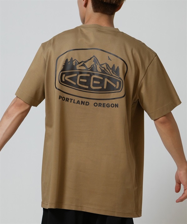 KEEN キーン 半袖 Tシャツ メンズ ロゴ バックプリント 吸汗速乾 1033048 ムラサキスポーツ限定