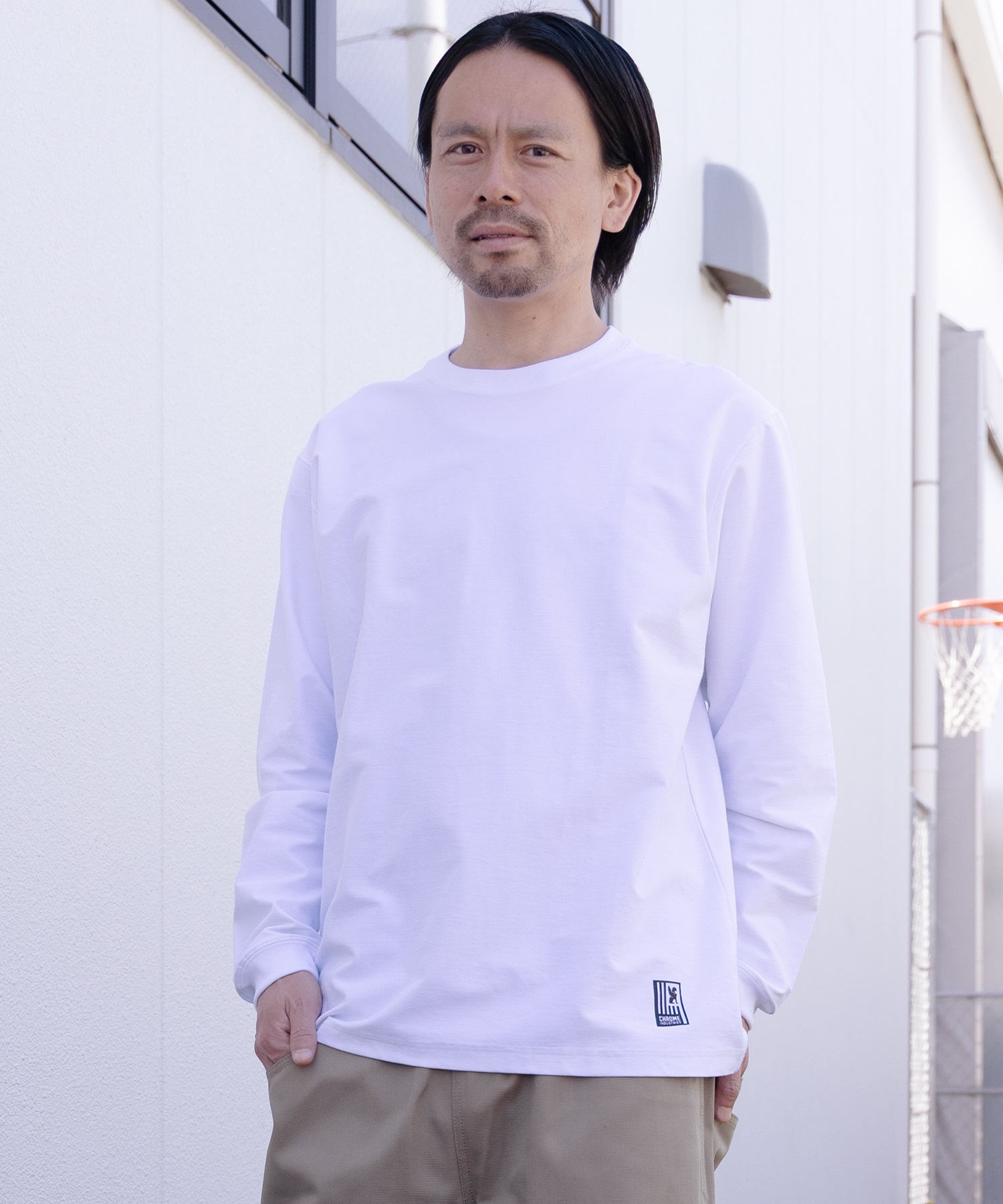 CHROME クローム 長袖 Tシャツ ロンT メンズ UVカット 接触冷感 遮熱