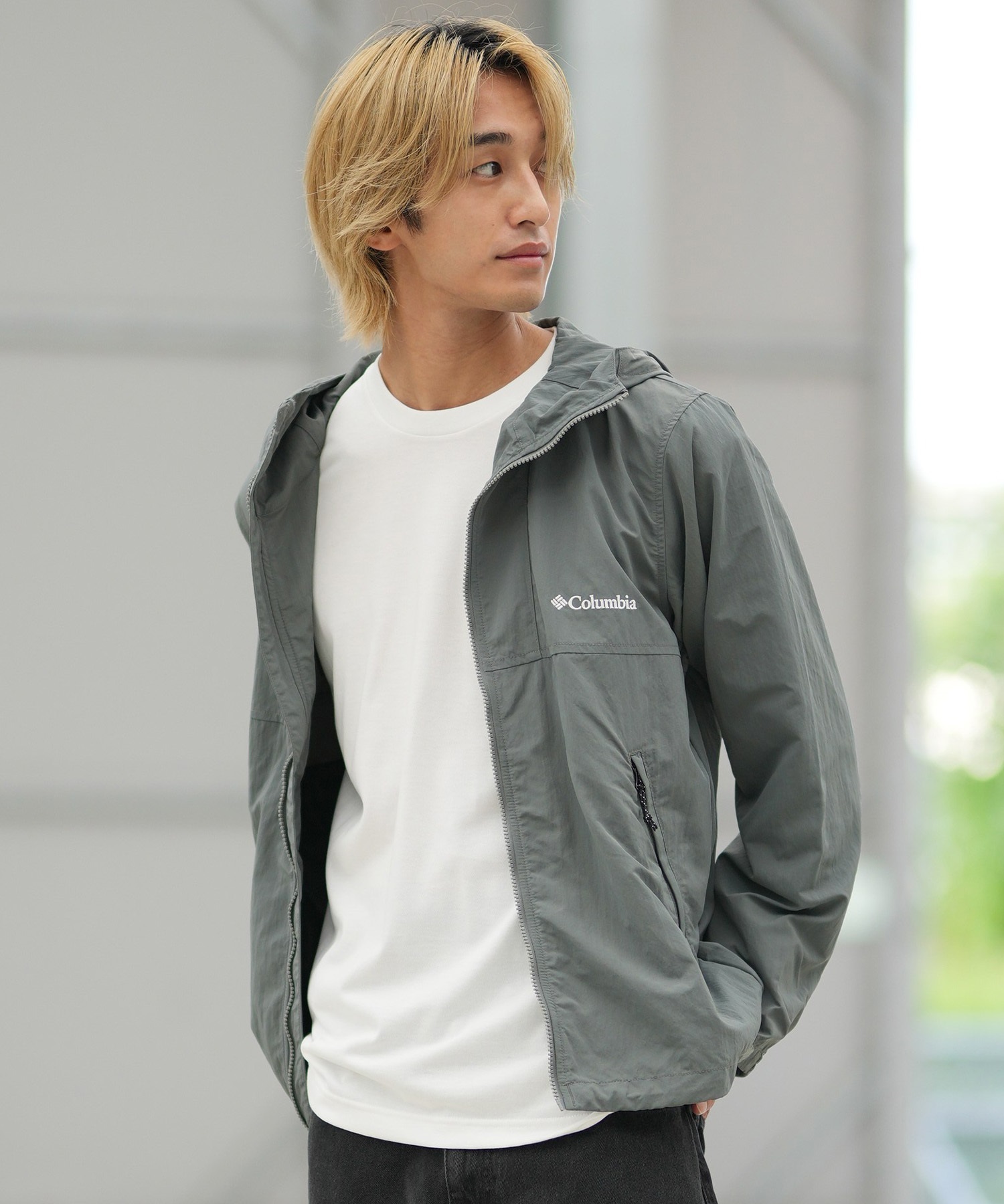 Columbia コロンビア マウンテンパーカー メンズ 撥水 ワンポイント
