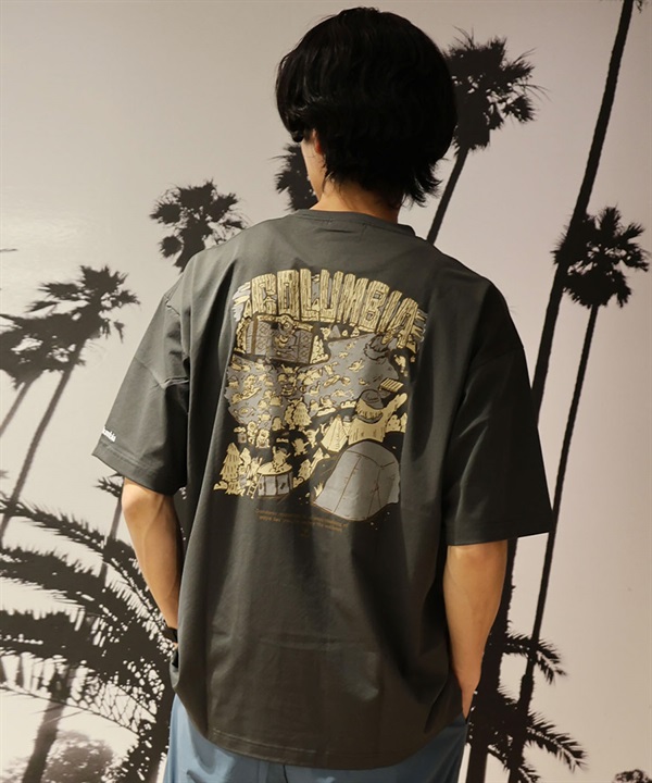 columbia コロンビア 半袖 Tシャツ メンズ 冷却機能搭載ポリ100ショートスリーブTシャツ PG4858