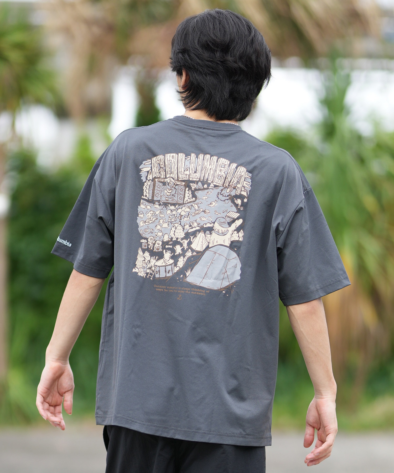 columbia コロンビア 半袖 Tシャツ メンズ 冷却機能搭載ポリ100