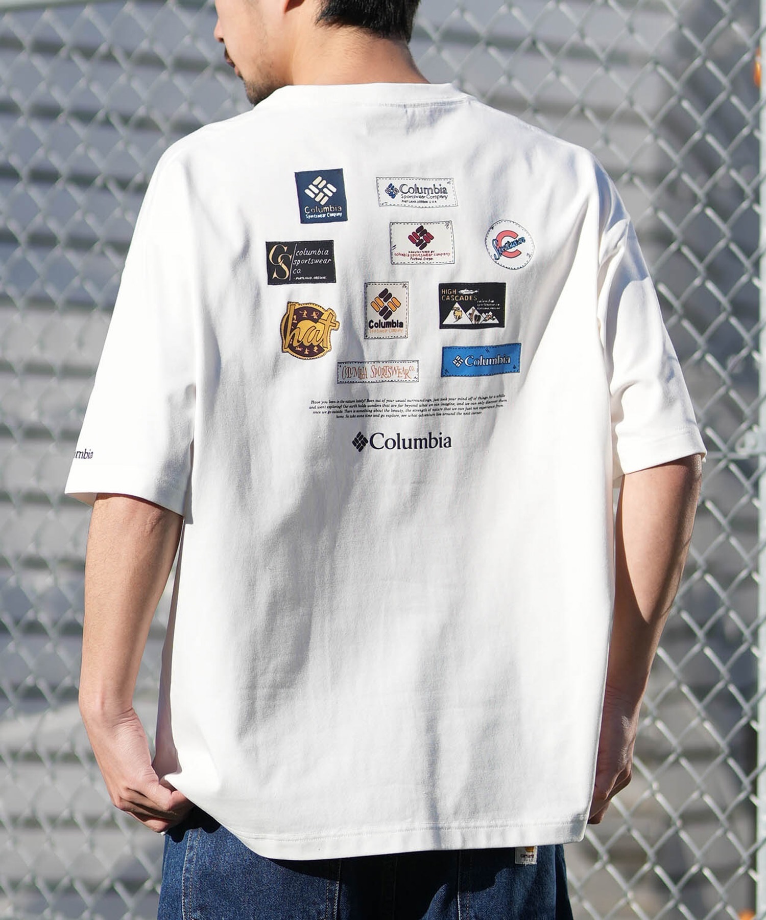 Columbia コロンビア 半袖 Tシャツ メンズ バックプリント 吸湿速乾