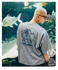 Columbia コロンビア 半袖 Tシャツ メンズ バックプリント 吸湿速乾 UVカット 水陸両用 PM0938 ムラサキスポーツ限定(039-S)