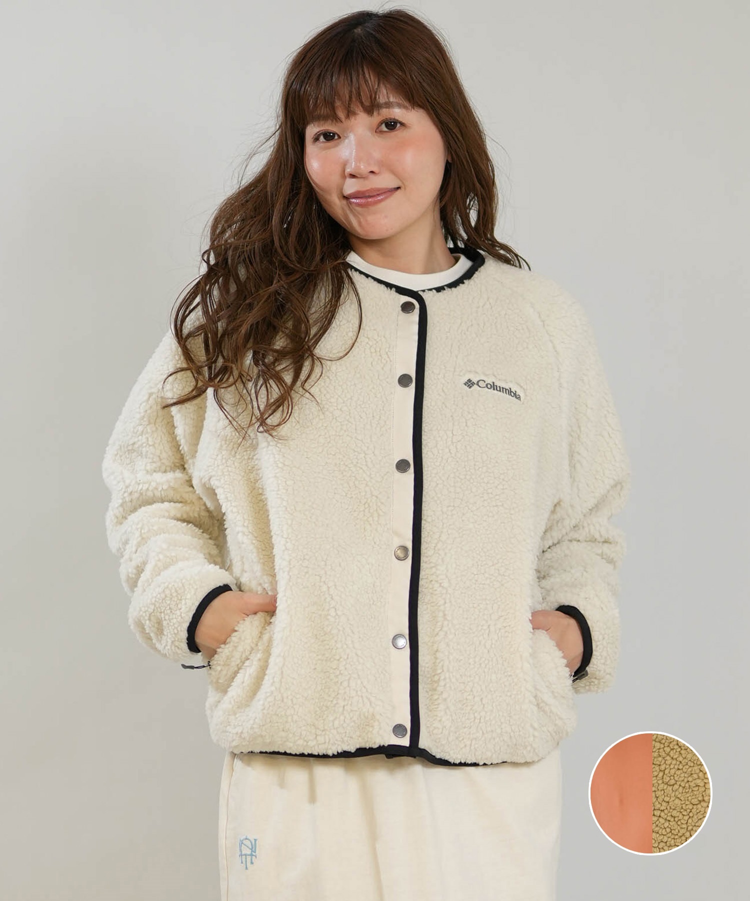 コロンビア レディースボアフリースベスト オムニウィンド搭載 M【6902】 Columbia コロンビア ジャケット レディース リバーシブル ボア