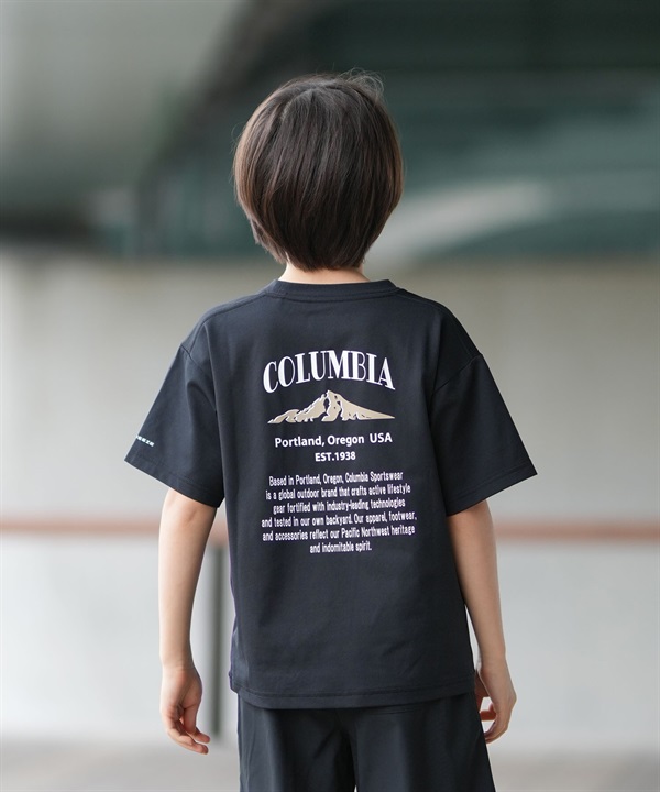 Columbia コロンビア 半袖 Tシャツ キッズ ジュニア 子供 UVカット 冷却機能 吸湿速乾 PY1683
