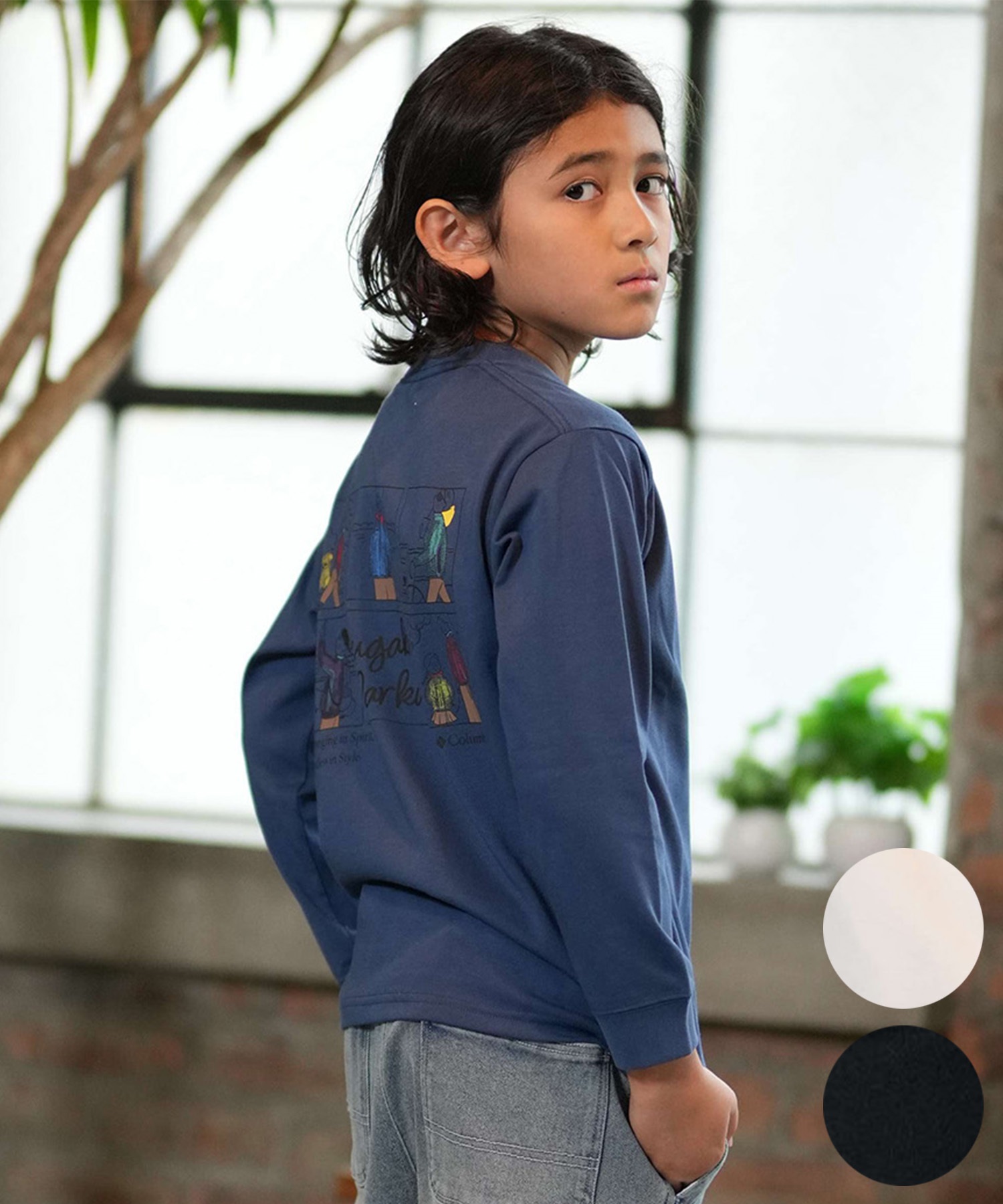 columbia コロンビア 長袖 Tシャツ ロンT キッズ 子供 中綿 防水 Y