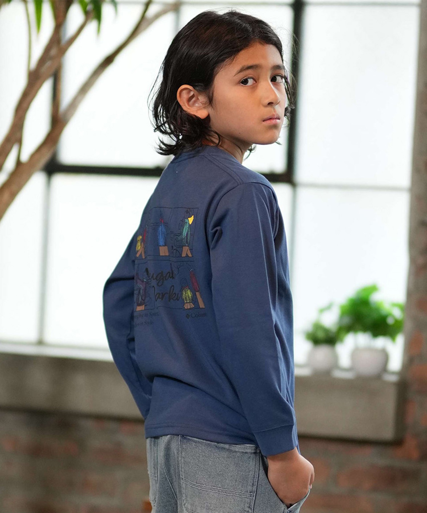 columbia コロンビア 長袖 Tシャツ ロンT キッズ 子供 中綿 防水 Y