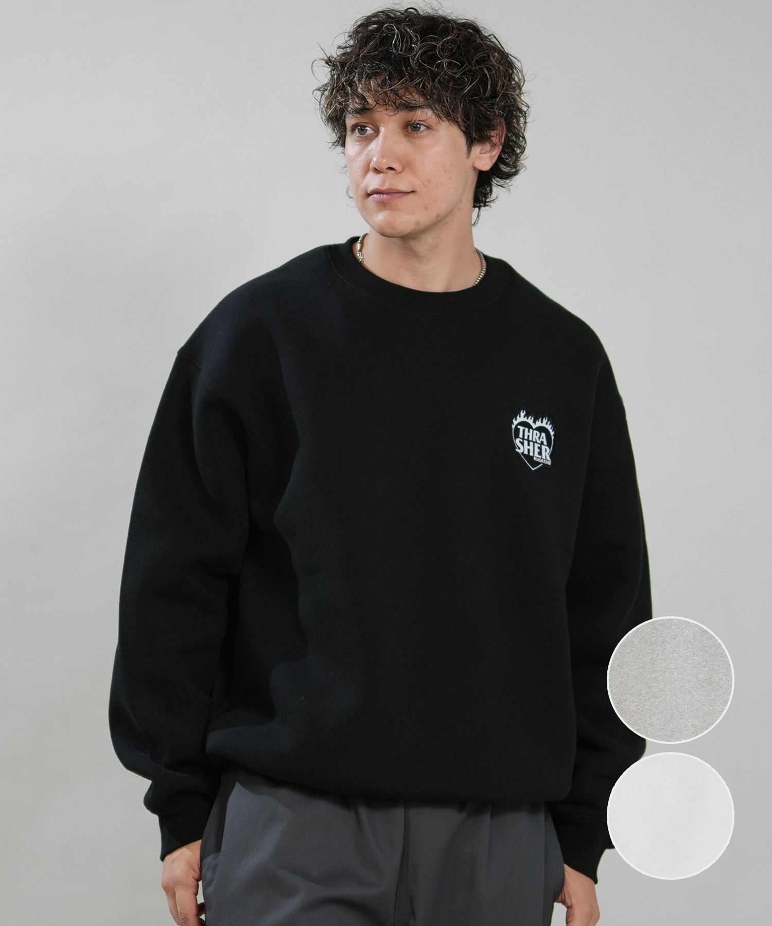 THRASHER スラッシャー トレーナー スウェット メンズ 裏起毛 450gCVC