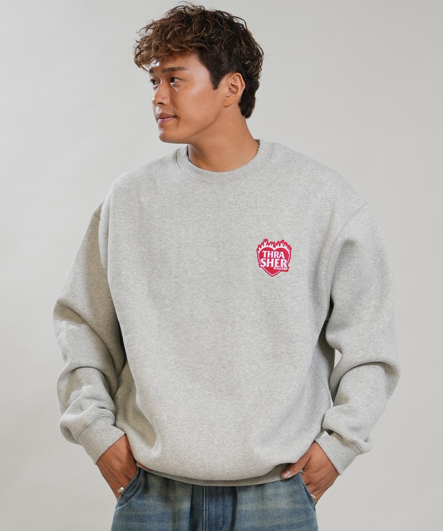 THRASHER スラッシャー トレーナー スウェット メンズ 裏起毛 450gCVC