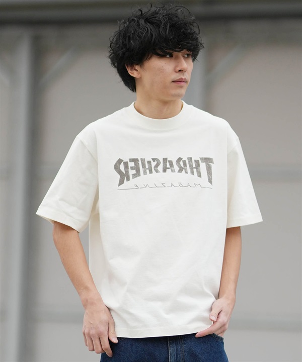 THRASHER スラッシャー 半袖 Tシャツ メンズ フロントプリント ロゴ 262TH1ST075