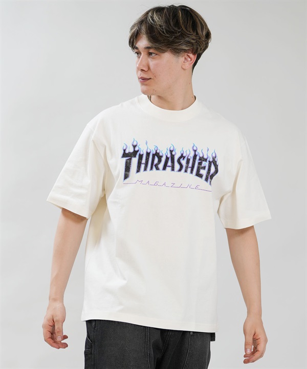 THRASHER スラッシャー 半袖 Tシャツ メンズ フロントプリント ロゴ 262TH1ST076
