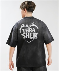【珍品】vintage thrasher Tシャツ 80's スラッシャー THRASHER スラッシャー 半袖 Tシャツ メンズ バックプリント 古着風