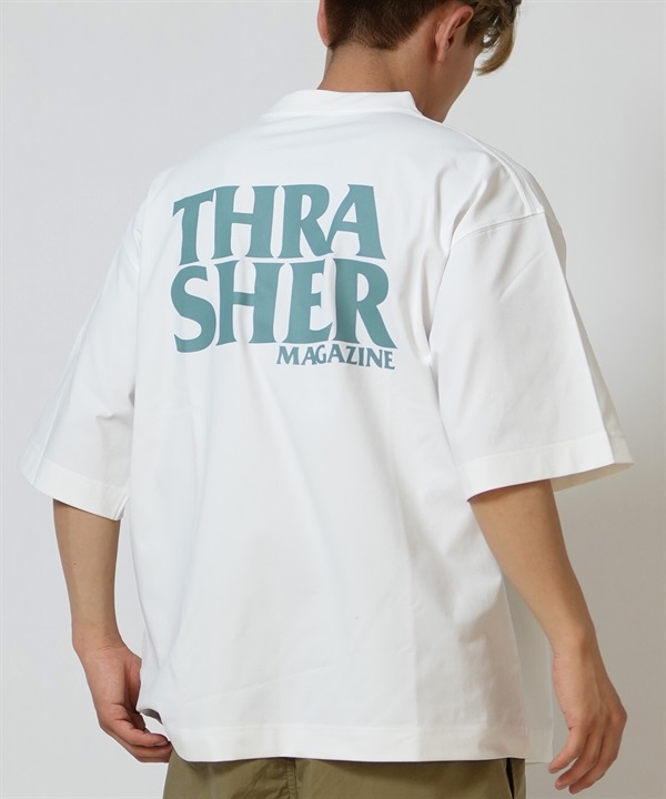 THRASHER スラッシャー 半袖 Tシャツ メンズ ポケT ロゴ バックプリント 263TH1ST091 ムラサキスポーツ限定