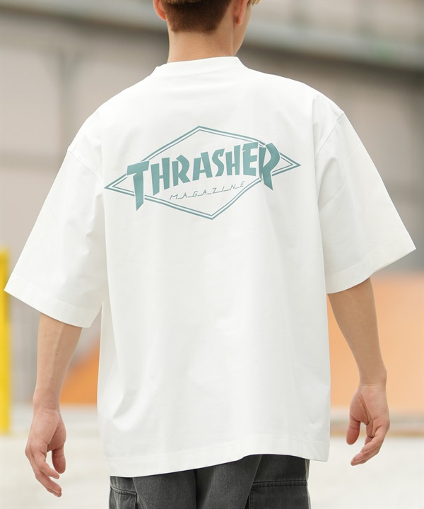 THRASHER スラッシャー 半袖 Tシャツ メンズ ポケT ロゴ バックプリント 263TH1ST091 ムラサキスポーツ限定