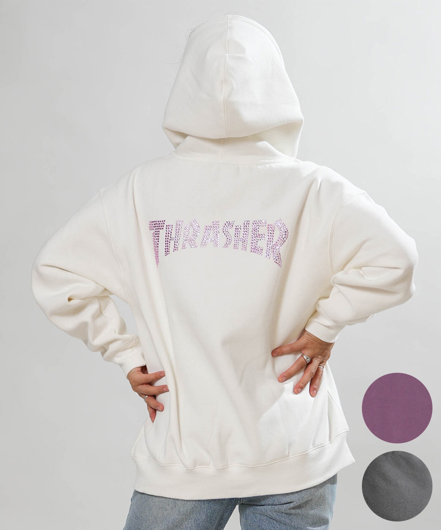 THRASHER スラッシャー ジップアップ パーカー フーディー レディース