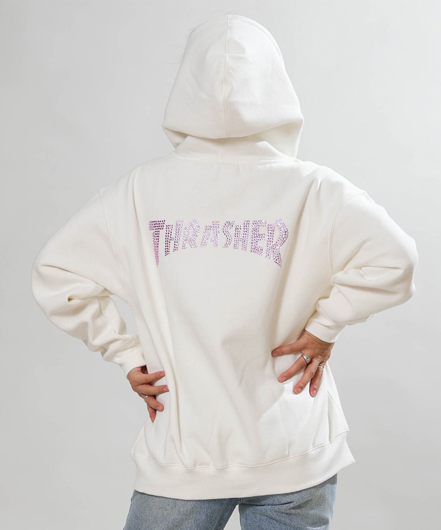 THRASHER スラッシャー ジップアップ パーカー フーディー レディース