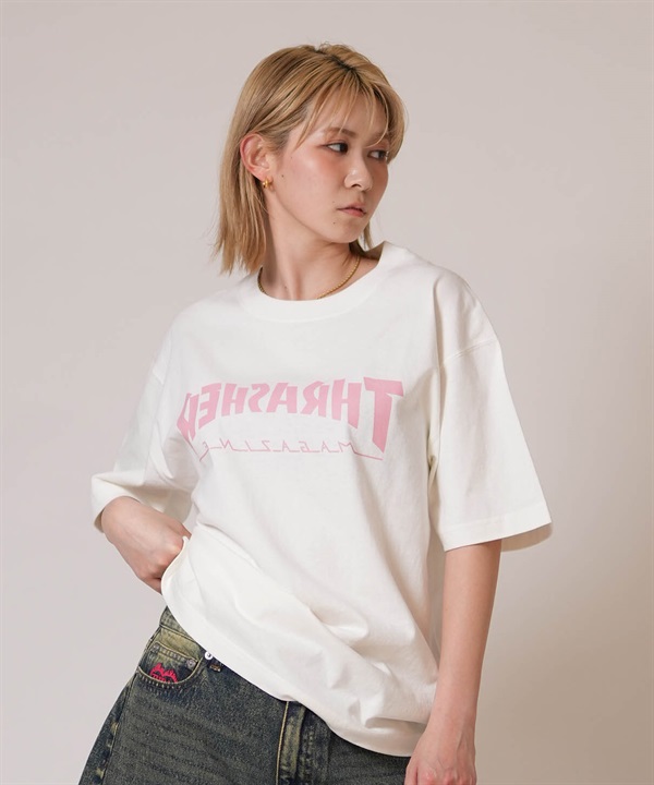 THRASHER スラッシャー 半袖 Tシャツ レディース プリントSSTEE 262TH2ST085 ムラサキスポーツ限定