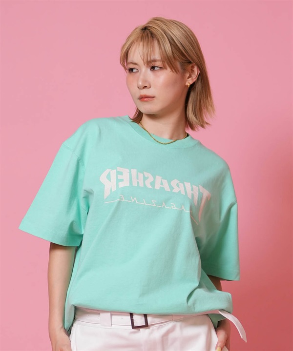 THRASHER スラッシャー 半袖 Tシャツ レディース プリントSSTEE 262TH2ST085 ムラサキスポーツ限定