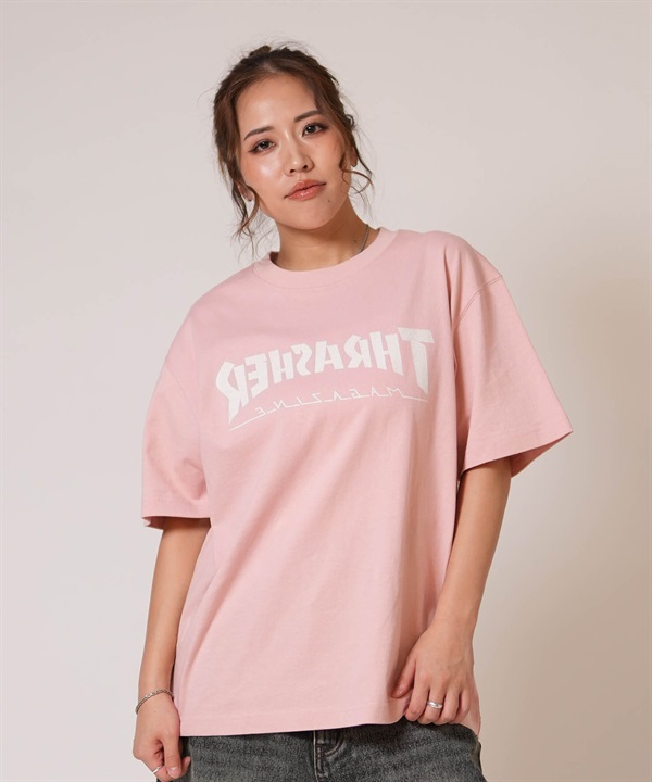 THRASHER スラッシャー 半袖 Tシャツ レディース プリントSSTEE 262TH2ST085 ムラサキスポーツ限定